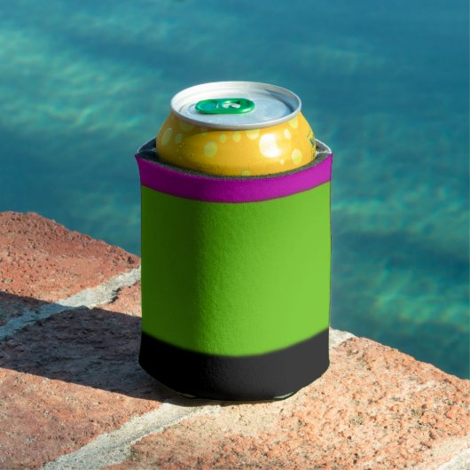 Roze, groene en zwarte ombre blikjeskoeler (Insitu Zwembad)