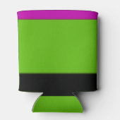 Roze, groene en zwarte ombre blikjeskoeler (Achterkant)