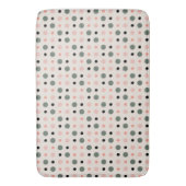 Roze groene en zwarte stippen badmat (Voorkant Verticaal)