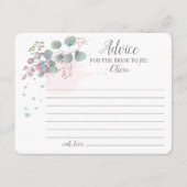 Roze groene Eucalyptus Advies voor de Bride (Voorkant)