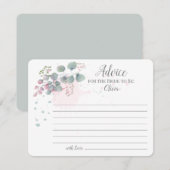 Roze groene Eucalyptus Advies voor de Bride (Voorkant / Achterkant)