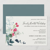 ROZE GROENE FAUNA EUCALYPTUS KRANS WORKSHOP EVENEM KAART (Voorkant / Achterkant)