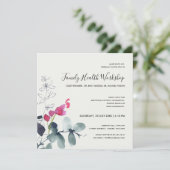 ROZE GROENE FAUNA EUCALYPTUS KRANS WORKSHOP EVENEM KAART (Staand voorkant)