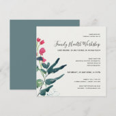 ROZE GROENE FAUNA EUCALYPTUS KRANS WORKSHOP EVENEM KAART (Voorkant / Achterkant)