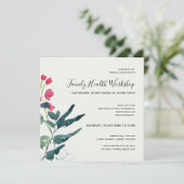 ROZE GROENE FAUNA EUCALYPTUS KRANS WORKSHOP EVENEM KAART (Staand voorkant)