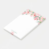 Roze groene Florentiegrens Post-it® Notes (Schuin)