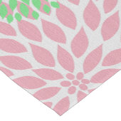 Roze groene gele Dahlia Materie Table Runner Korte Tafelloper (Hoek)
