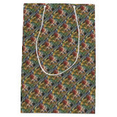 Roze groene gele droger medium cadeauzakje (Achterkant)