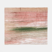 Roze groene gestreept abstracte schilderkunst fleece deken (Voorkant (Horizontaal))