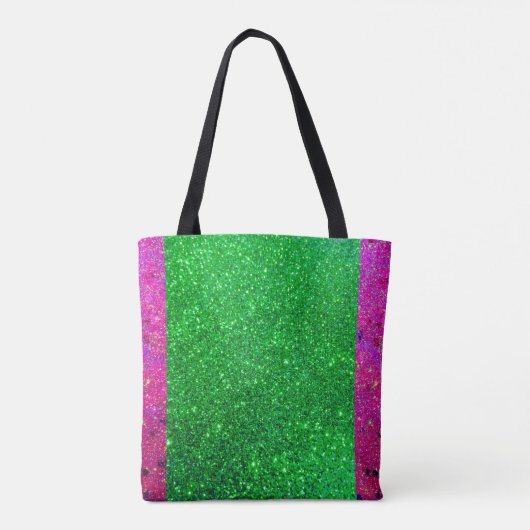 roze groene glitter Glitz Tas Sorority! (Achterkant)
