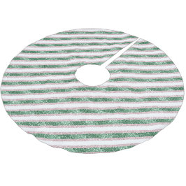 Roze groene glitters strepen Kerst   Kerstboom Rok
