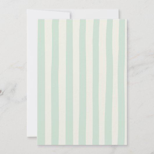 Roze + Groene Golf 30ste verjaardagsfeest Kaart (Achterkant)