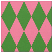Roze Groene Harlekijn Geruite Ontwerp  Stof (Close Up)