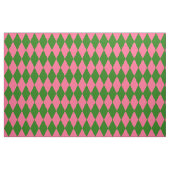 Roze Groene Harlekijn Geruite Ontwerp  Stof (Fat Quarter)