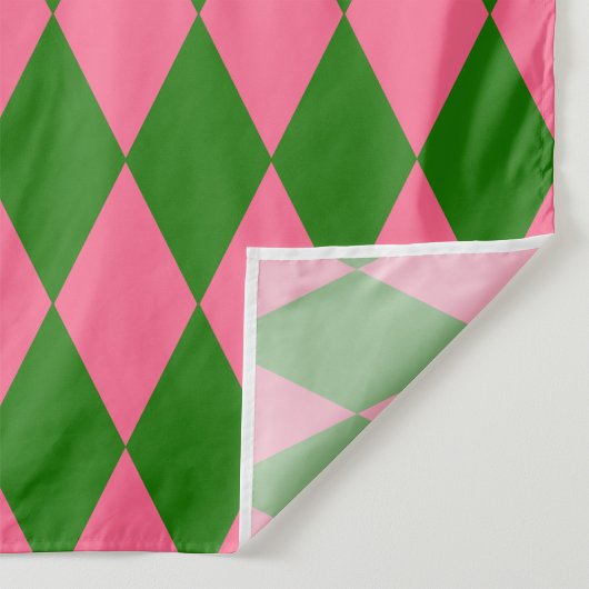 Roze Groene Harlekijn Geruite Ontwerp  Stof