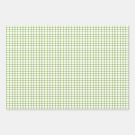 Roze Groene Harten Bloemen geruite Valentijnsdag Inpakpapier Vel (Voorkant 3)