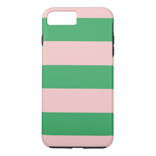 Roze & Groene Horizontale Streep Om het even welke Case-Mate iPhone Case (Achterkant)