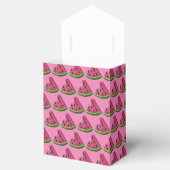 Roze groene japy Watermeloen Melon Slice Fruit Bedankdoosjes (Geopend)
