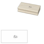 Roze groene kersboom naam boho retro rustiek vet rubberstempel (Gestempeld)