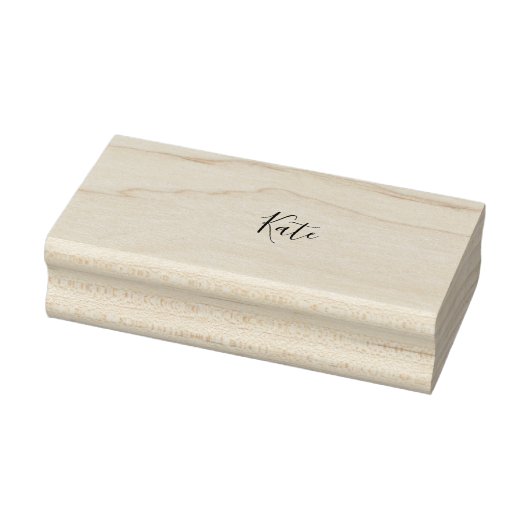Roze groene kersboom naam boho retro rustiek vet rubberstempel (Stempel)