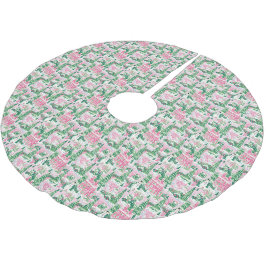 Roze Groene Kerst Dorp Vakantie Kerstboom Rok