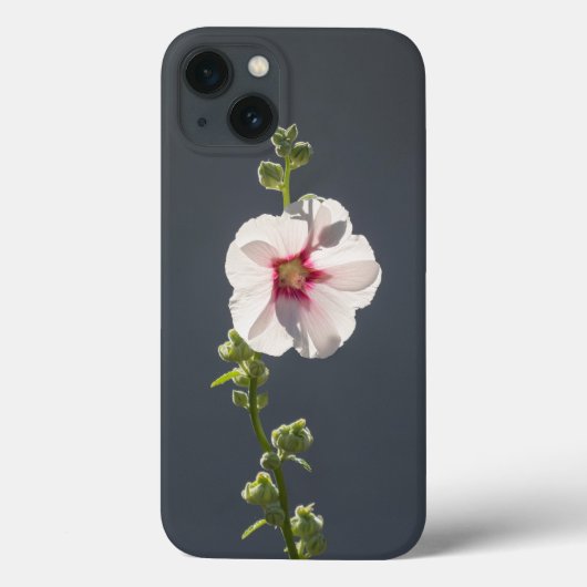 Roze groene langgroene bladeren op donkergrijs Case-Mate iPhone case (Achterkant)