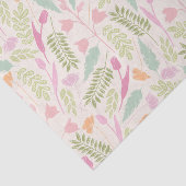 Roze groene  lenteverboeiend bloempatroon tissuepapier (Detail)
