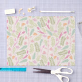 Roze groene  lenteverboeiend bloempatroon tissuepapier (Craft)