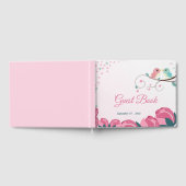 roze groene liefde bloemen gastenboek (Volledig)