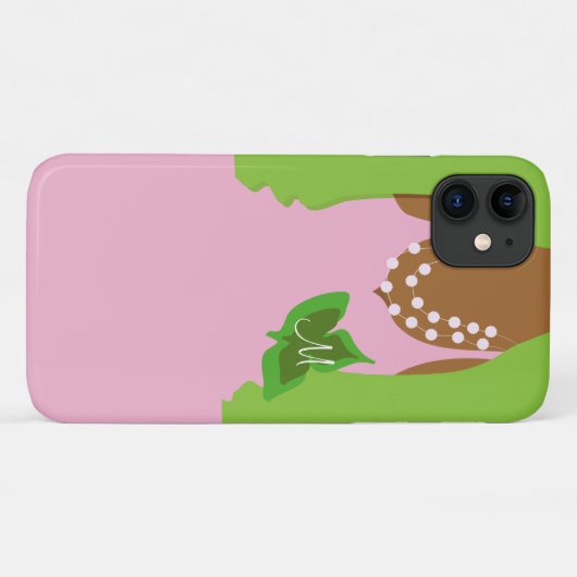 Roze groene liefde voor het leven Case-Mate iPhone case (Achterkant (horizontaal))