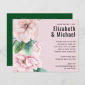  roze groene loftrompet van Floral (Voorkant / Achterkant)