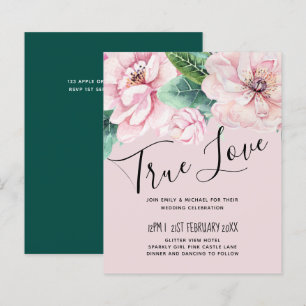 roze groene loftrompet van Floral