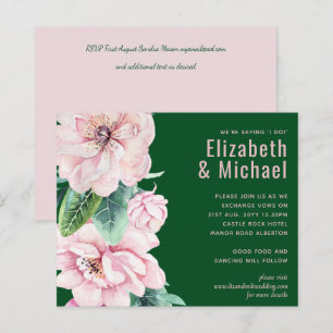 roze groene loftrompet van Floral