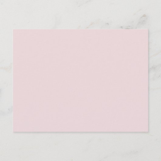roze groene loftrompet van Floral Uitnodiging Briefkaart (Achterkant)