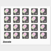 Roze & Groene Lollipop Dank u Stickers (Vel)