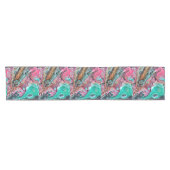 Roze & Groene marmer Korte Tafelloper (Horizontaal)