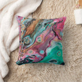 Roze & groene marmer  kussen (Deken)