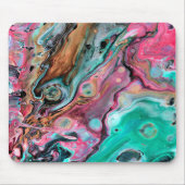 Roze & groene marmer muismat (Voorkant)