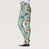 Roze Groene Matcha Love Tea Art Modern Stilleven B Leggings (Links)