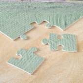 Roze Groene Matcha Love Tea Art Modern Stilleven B Legpuzzel (Zijkant)