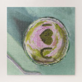 Roze Groene Matcha Love Tea Art Modern Stilleven B Legpuzzel (Horizontaal)