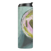 Roze Groene Matcha Love Tea Art Modern Stilleven B Thermosbeker (Gedraaid links)