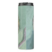 Roze Groene Matcha Love Tea Art Modern Stilleven B Thermosbeker (Achterkant)