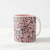 Roze & Groene Micro Camo Pattern Mok (Voorkant rechts)