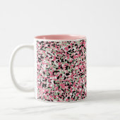 Roze & Groene Micro Camo Pattern Mok (Links)