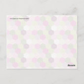  roze groene multiculturele patchwork Quilt Design Briefkaart (Achterkant)