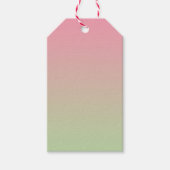 Roze & Groene Ombre Cadeaulabel (Voorkant)