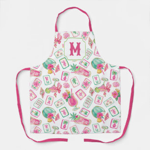 Roze & Groene Palm Beach Mahjong & Mixers Monogram Schort