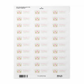 Roze & Groene Palm Beach Notenkraker Monogram Wape Etiket (Full Sheet)