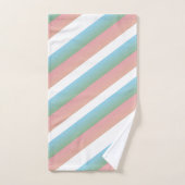 Roze groene pasta ombre Multi - Stripes Bad Handdoek (Handdoek)